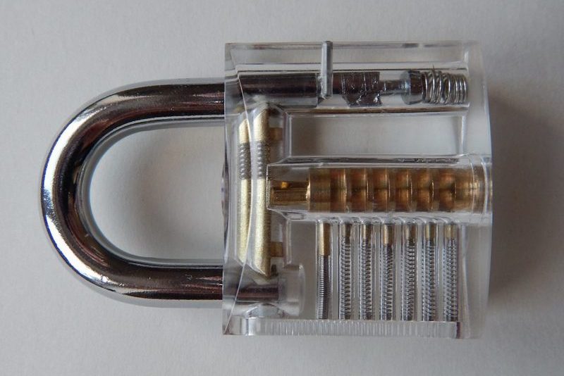 #1008 Lockpicking Trainingszylinder Geocaching Übungsschloss Transparent #1008 Lockpicking Trainingszylinder Geocaching Übungsschloss Transparent